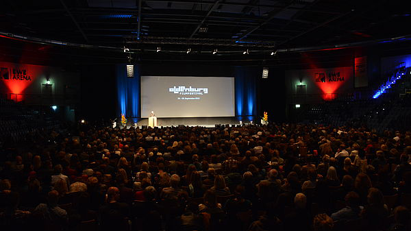 Vorführung im Filmsaal des internationalen Filmfest Oldenburg